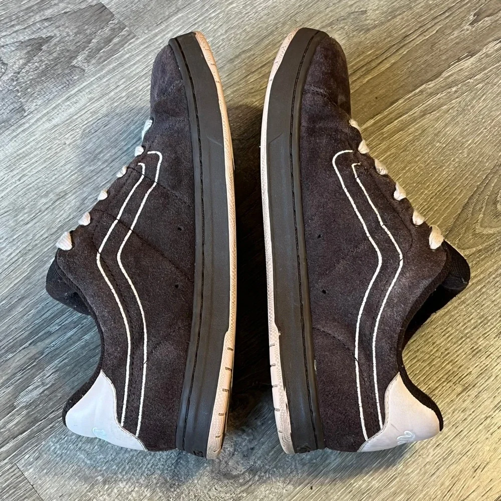 VTG Vans Cantonia Cush Skate Shoes Y2K‎ Brown Suede Womens 9.5 UK 7 EU 40.5